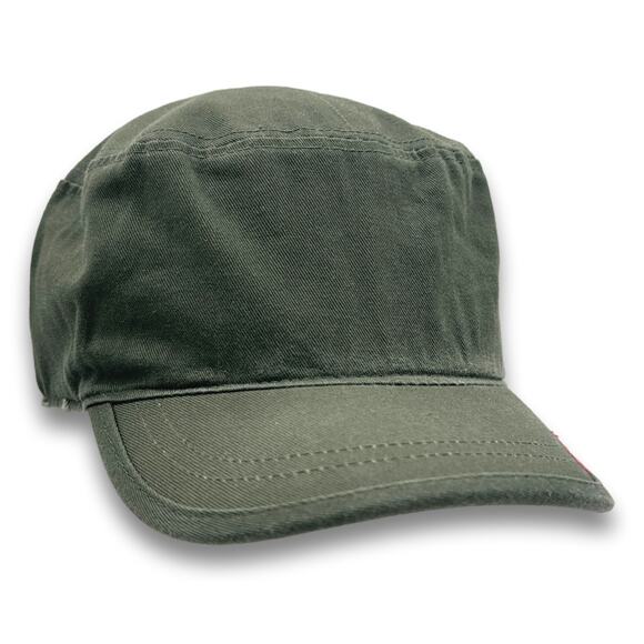 Army Cadet Hat Distressed Round Top BDU Baseball Castro Cap With Zippered Pocket - Picture 7 of 8